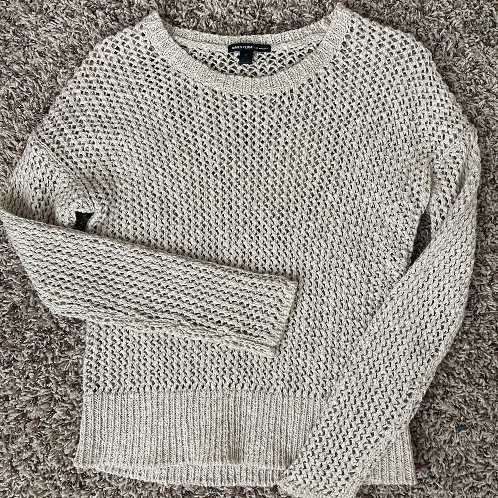 James Perse open knit sweater